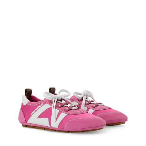 LV Sneakerina Pink Technical Satin Sneaker 1AJJXG