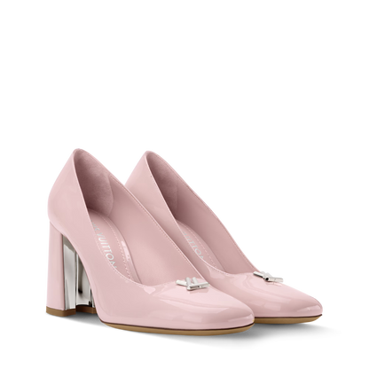 Swing Rose Antique Patent Calf Leather Pump 1AJKGV
