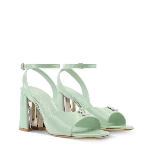 Swing Rose Antique Patent Calf Leather Platform Sandal 1AJPLT