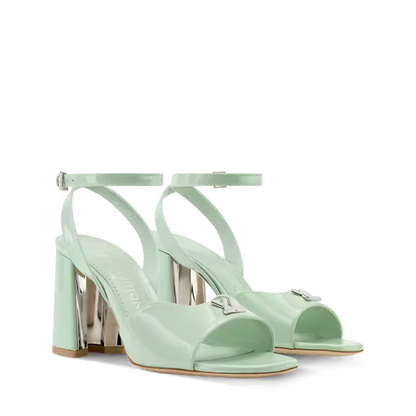 Swing Rose Antique Patent Calf Leather Platform Sandal 1AJPLT
