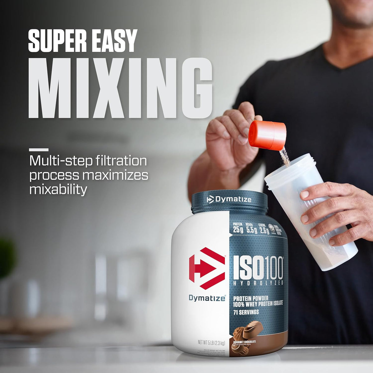 ISO100 Hydrolyzed Whey Protein Isolate Powder 71 Servings