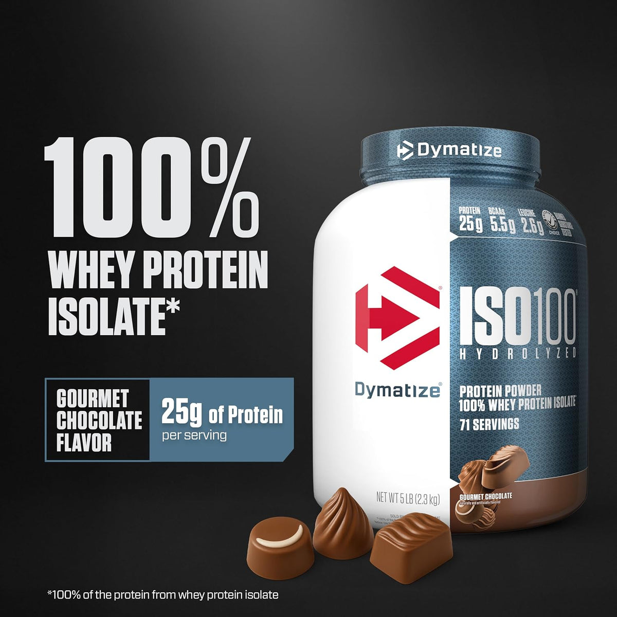 ISO100 Hydrolyzed Whey Protein Isolate Powder 76 Servings