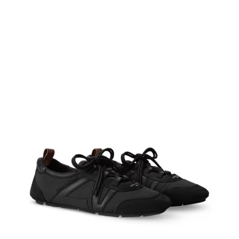 LV Sneakerina Black Technical Nylon Sneaker 1AJMDP
