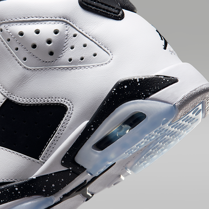 Air 6 Retro Big Kids' Shoes White/Black 384665- 108