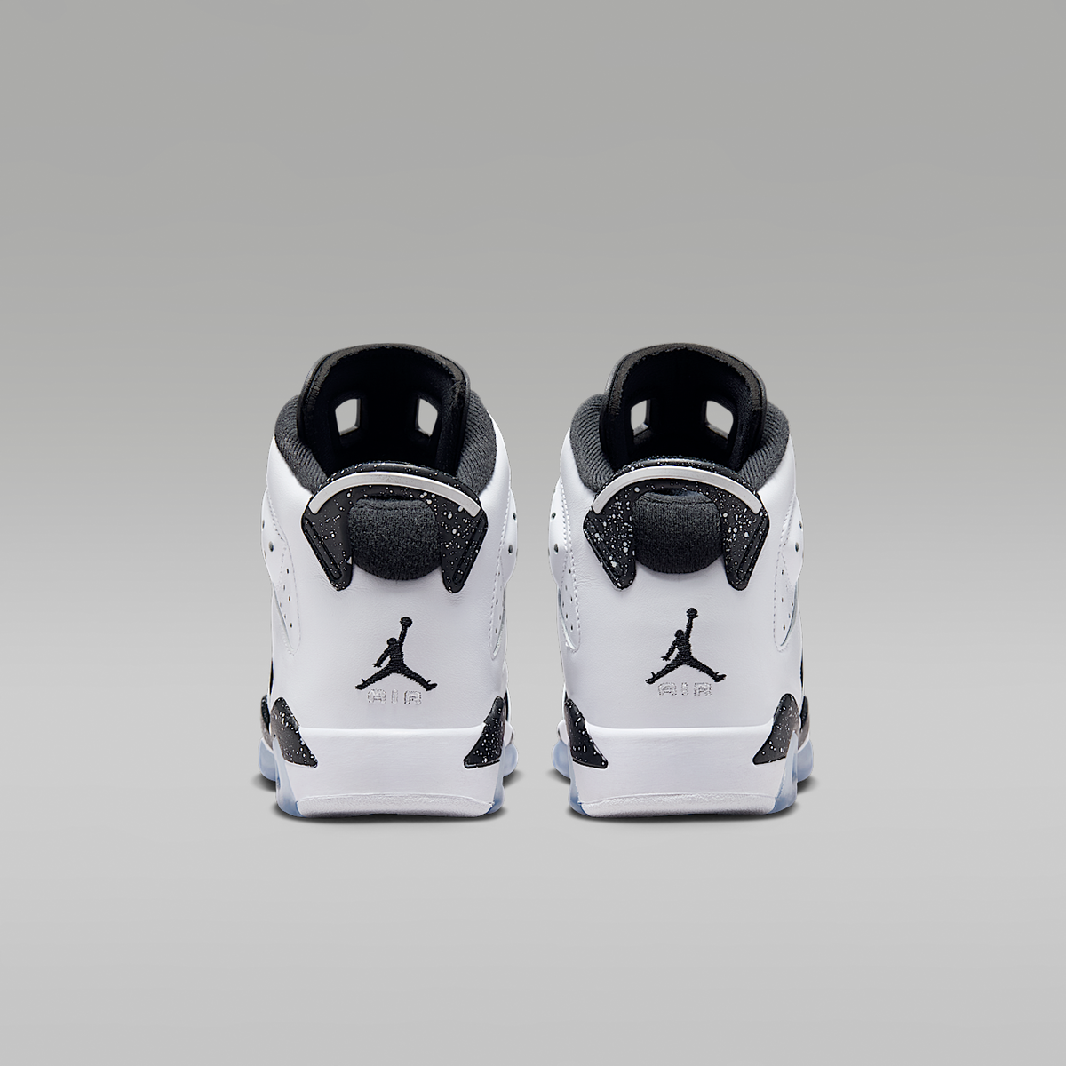 Air 6 Retro Big Kids' Shoes White/Black 384665- 108