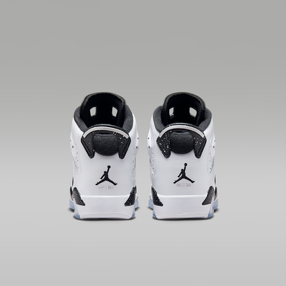 Air 6 Retro Big Kids' Shoes White/Black 384665- 108