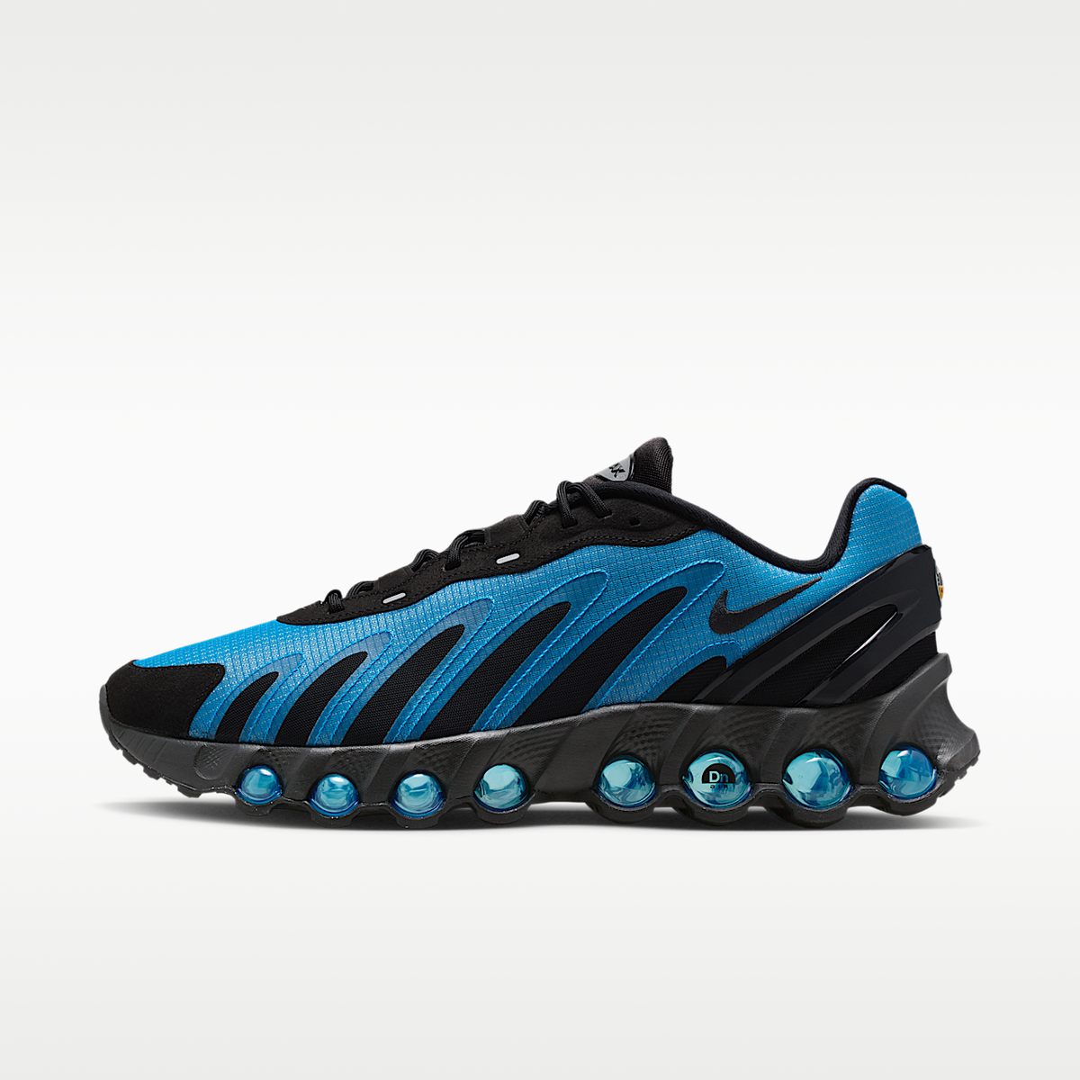 Air Max Dn8 SE Shoes, Photo Blue/Vivid Orange/Black