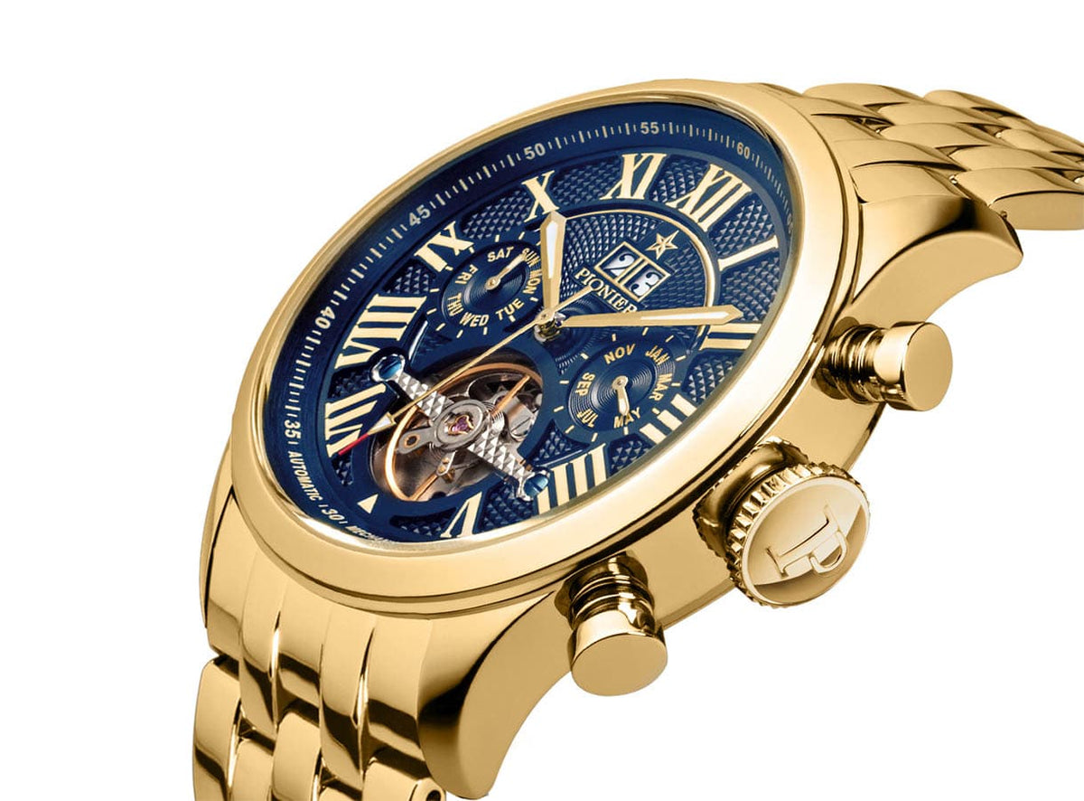 Automatic Havana P7001-8 | Gold | Pionier Germany