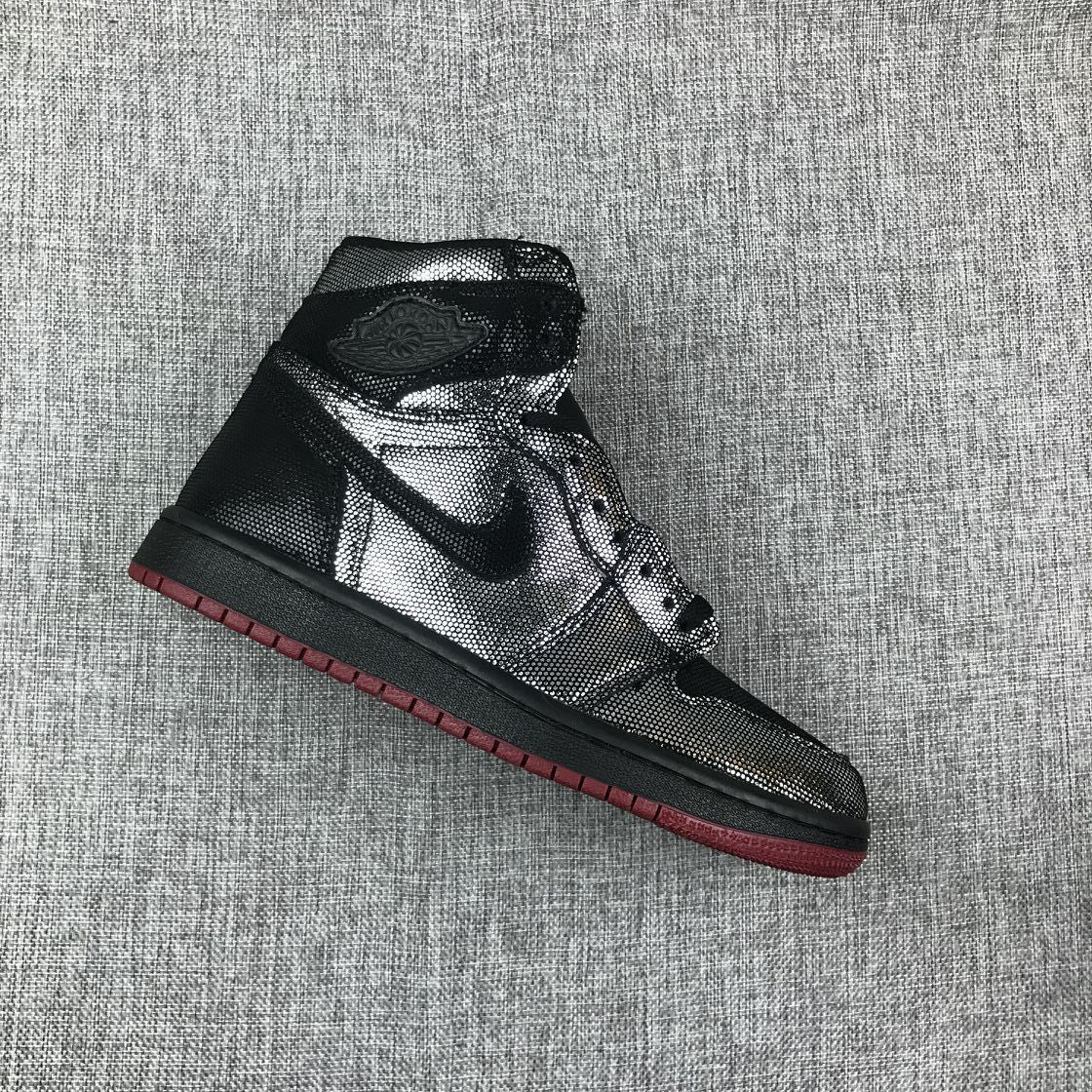 Air Jordan 1 Mid Modern Black Silver AJ1 Classic