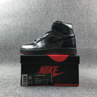 Air Jordan 1 Mid Modern Black Silver AJ1 Classic