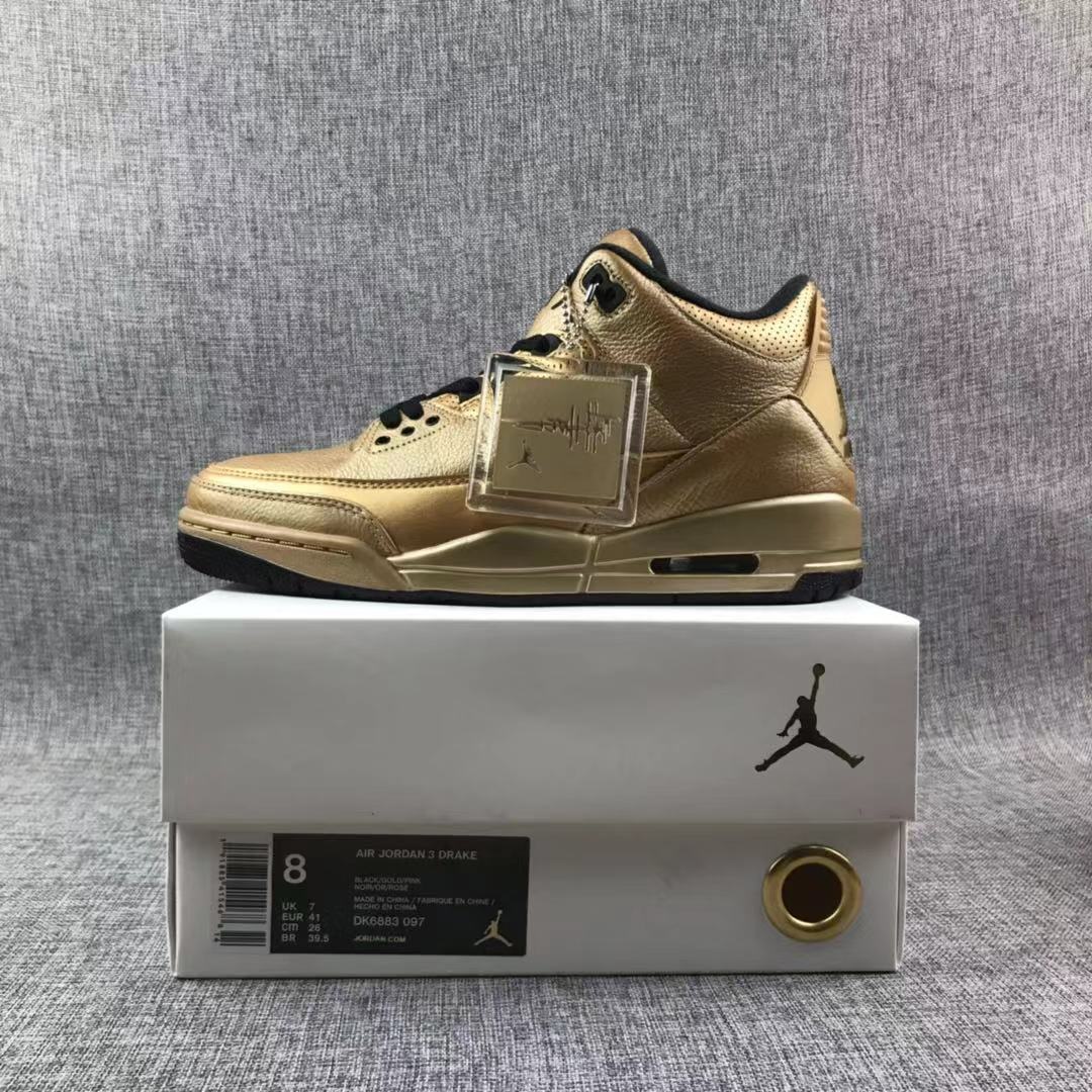 Air Jordan 3 61 X Golden Limited Edition AJ3 Classic