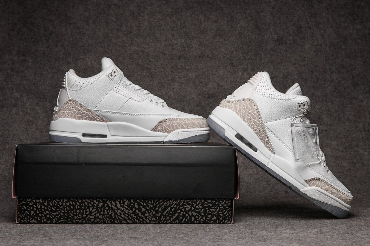 Air Jordan 3 White Grey Cement AJ3 Classic