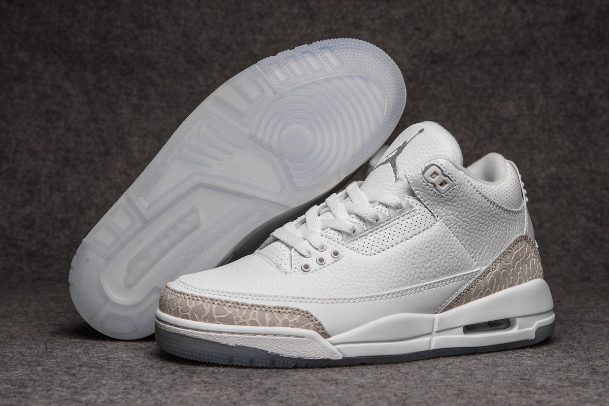 Air Jordan 3 White Grey Cement AJ3 Classic