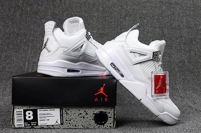 Air Jordan 4 All White AJ4 Classic