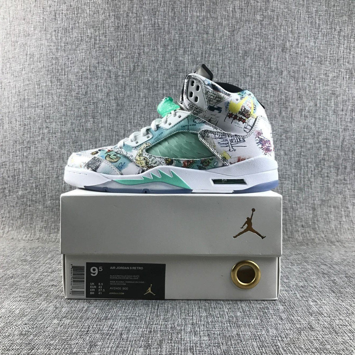 Air Jordan 5 Colorful Comic AJ5 Classic
