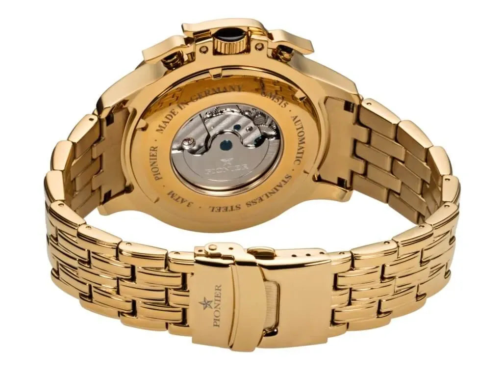 Amsterdam Automatic Calendar Watch by Pionier GM-515-9 |Gold|