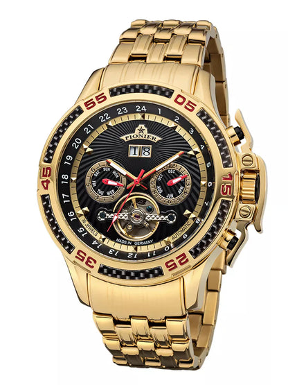 Amsterdam Automatic Calendar Watch by Pionier GM-515-9 |Gold|
