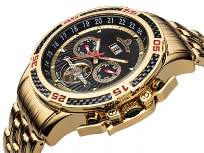 Amsterdam Automatic Calendar Watch by Pionier GM-515-9 |Gold|
