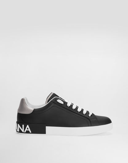 Portofino Men s Calfskin Nappa Sneakers Black