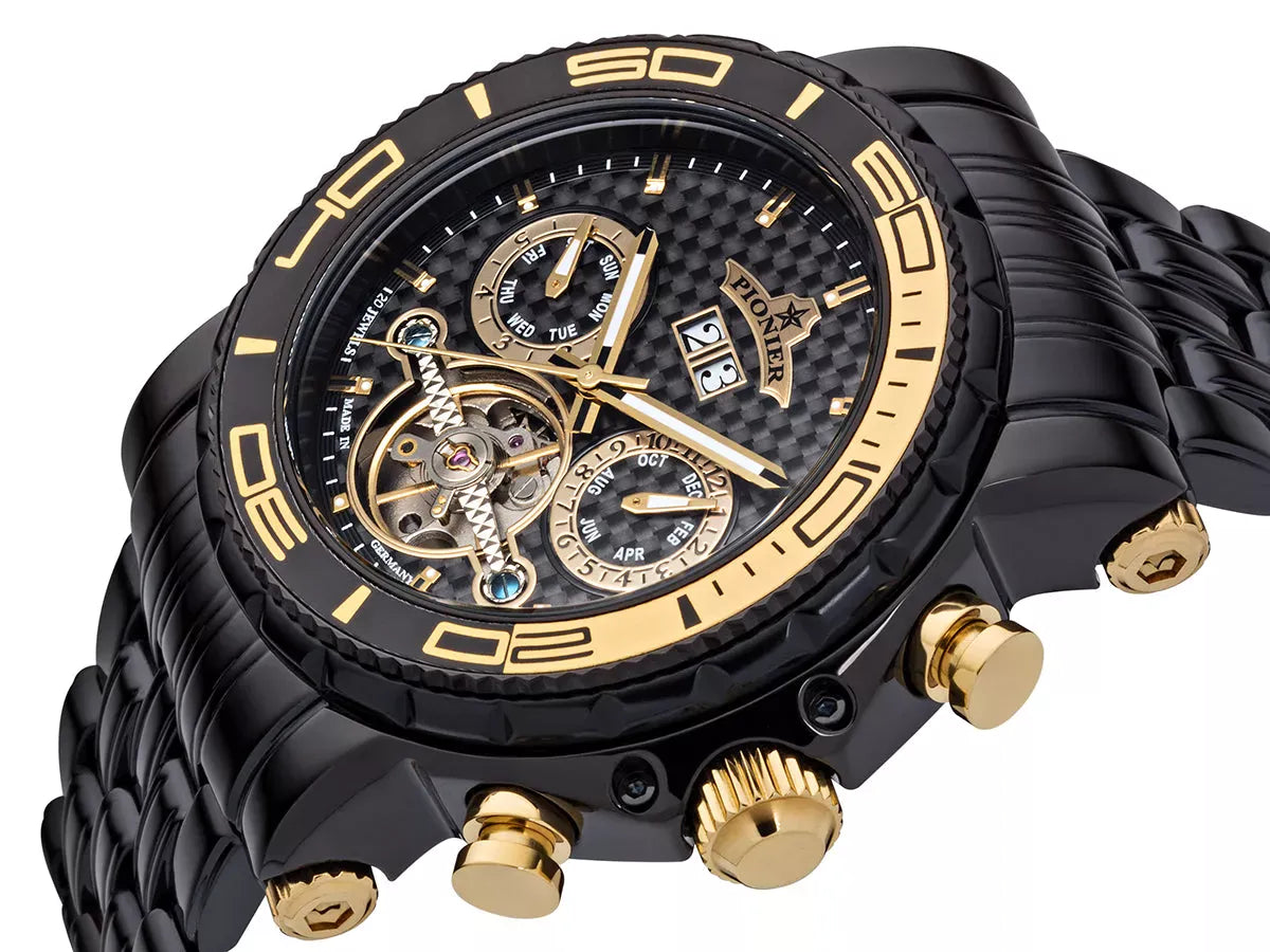 Calendar Automatic Miami by Pionier Germany - GM-506-12 | Black |