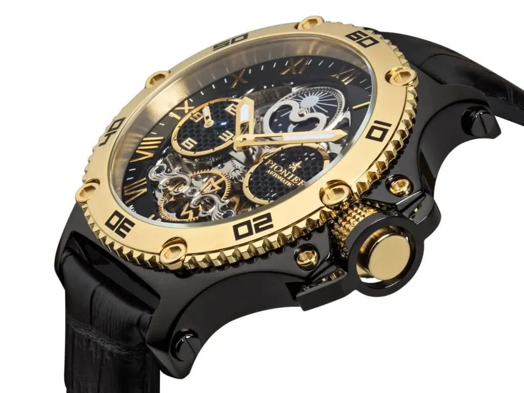 Dual-Time Hawaii Pionier GM-514-4 | Black | Made in Germany