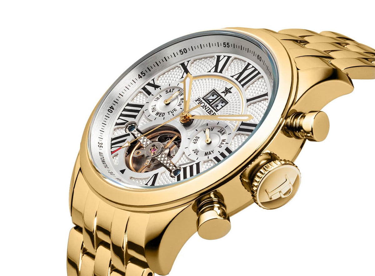 Automatic Havana P7001-11 | Gold | Pionier Germany