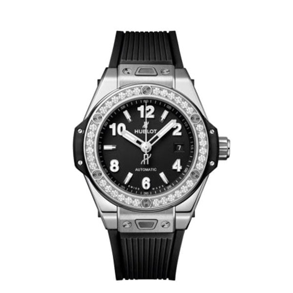 HB Big Bang One Click Steel Diamonds 33mm, Ref# 485.SX.1170.RX.1204