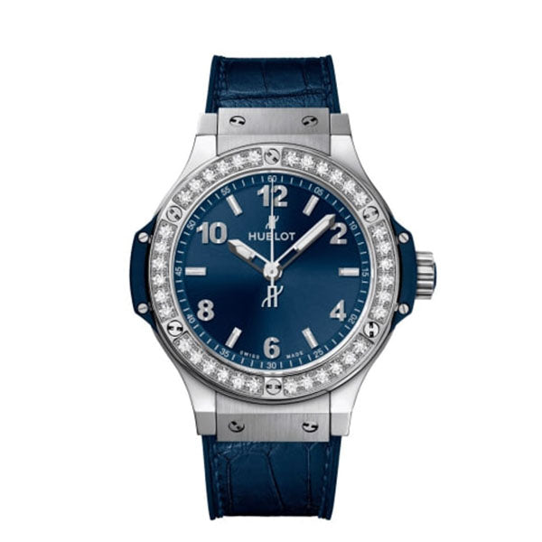 HB Big Bang, Steel Blue Diamonds, 38 mm, Ref# 361.SX.7170.LR.1204