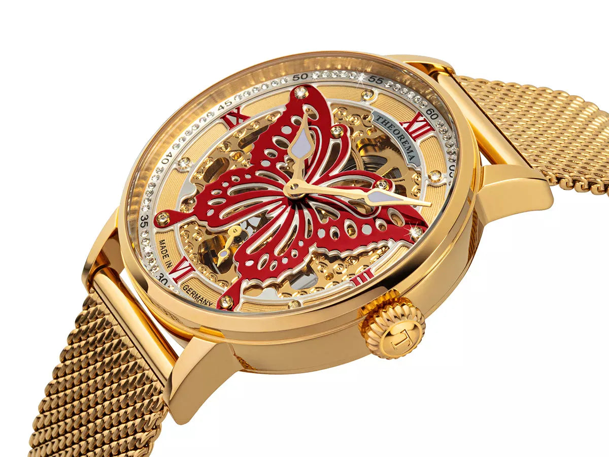 Madame Butterfly Theorema - GM-123-13 |Gold| Made in Germany with 82 Swarovski