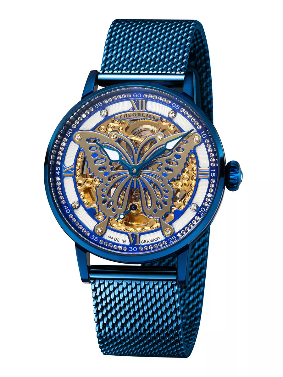 Madame Butterfly Theorema - GM-123-11 |Blue| Made in Germany with 82 Swarovski