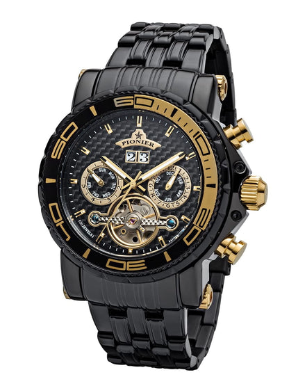 Calendar Automatic Miami by Pionier Germany - GM-506-12 | Black |