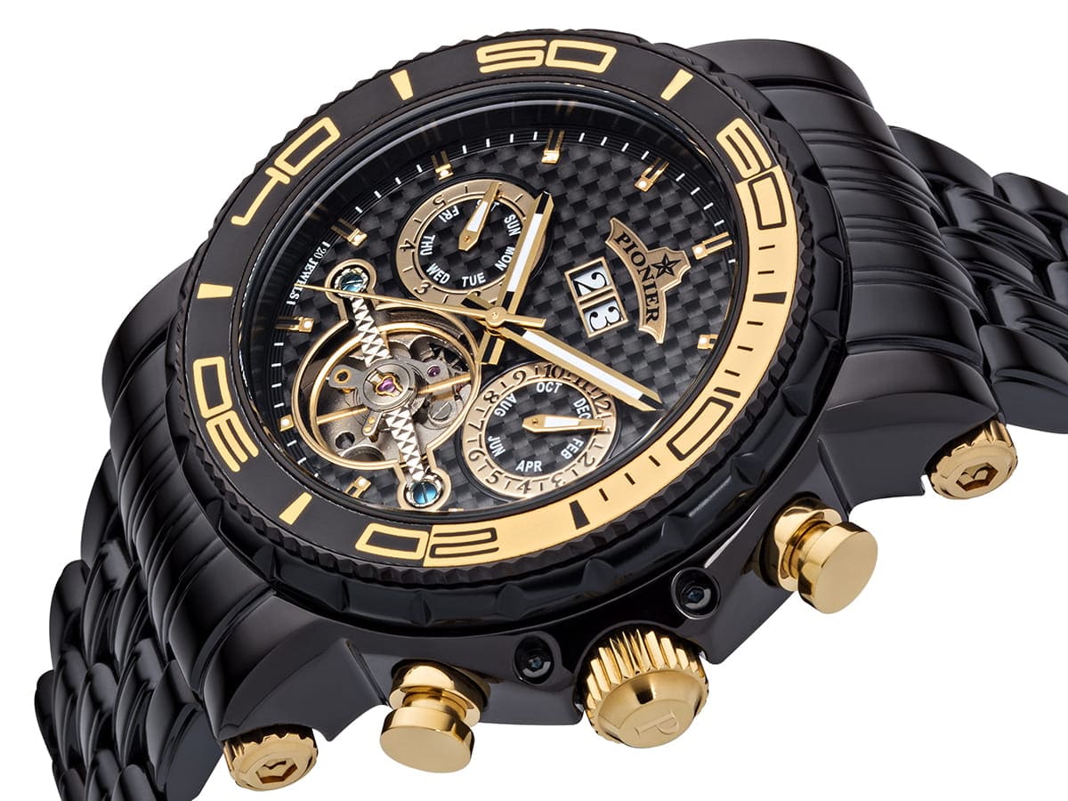 Calendar Automatic Miami by Pionier Germany - GM-506-12 | Black |