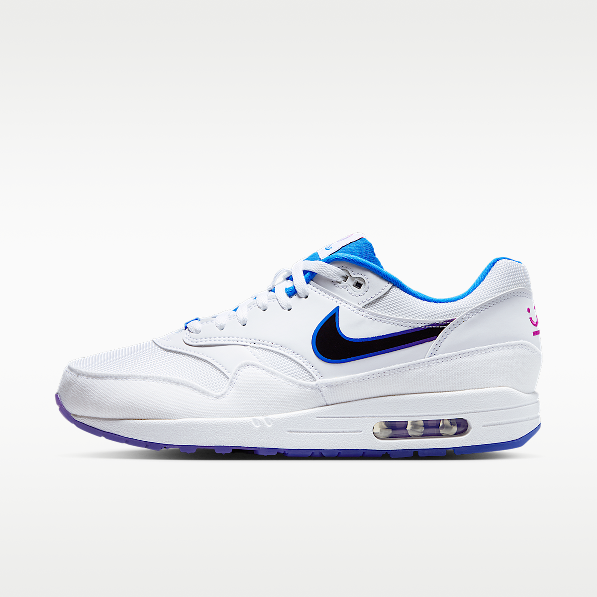 Air Max 1 Royals Shoes White/Soar/Vivid Grape