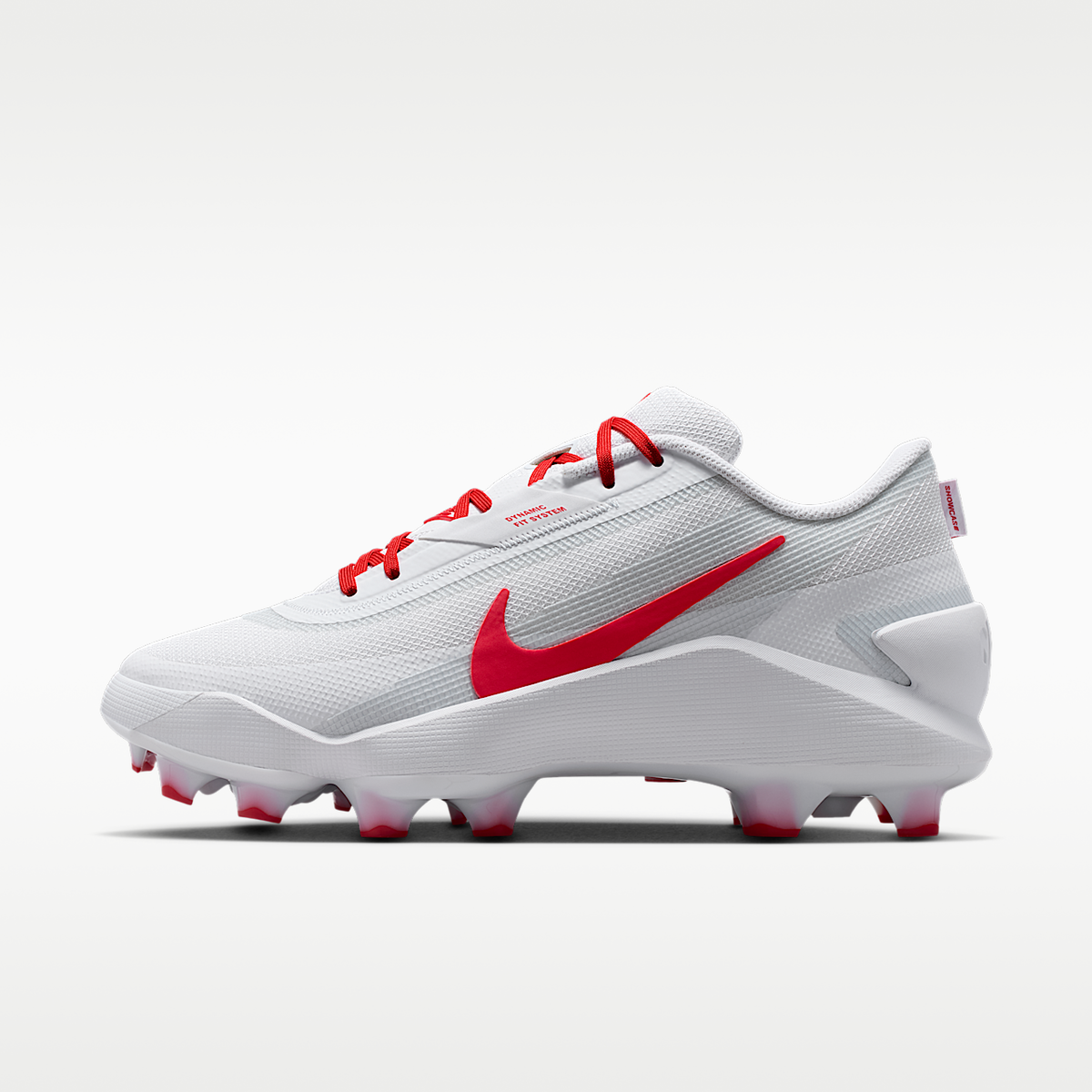 Diamond Showcase MCS Baseball Cleats Cushlon Midsole White/University Red (Unisex)