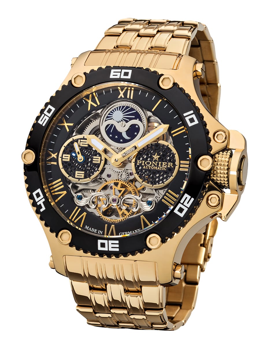 Dual-Time Hawaii Pionier GM-514-10 | Gold | Made in Germany