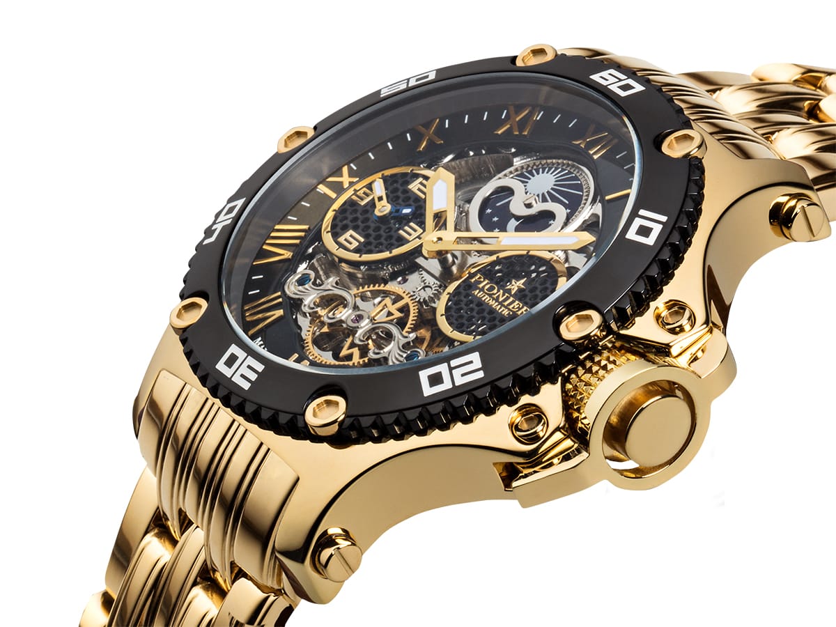 Dual-Time Hawaii Pionier GM-514-10 | Gold | Made in Germany