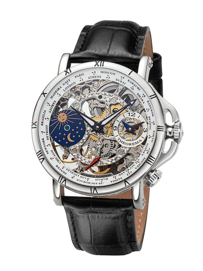 Dual-Time Sao Paulo GM-103-5 |Silver | Theorema, Germany