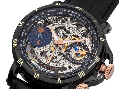Dual-Time Sao Paulo GM-103-3  | Black | Theorema, Germany