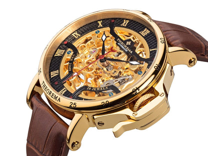 Automatic Full Skeleton Madrid by Theorema Germany GM-112-4 |Gold|