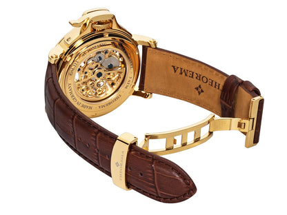 Automatic Full Skeleton Madrid by Theorema Germany GM-112-4 |Gold|