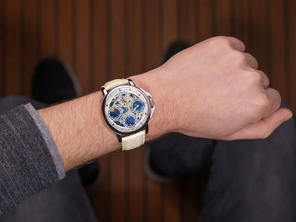 Dual-Time Buenos Aires Theorema - GM-114-1 | Silver |  Made in Germany