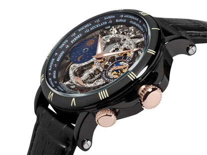 Dual-Time Sao Paulo GM-103-3  | Black | Theorema, Germany