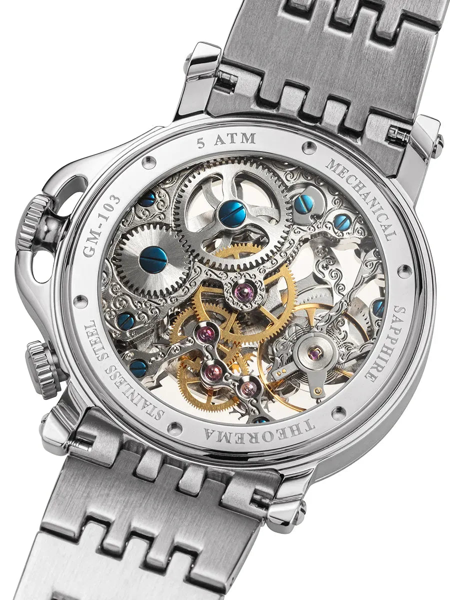 Dual-Time Sao Paulo GM-103-7 | Silver | Theorema, Germany