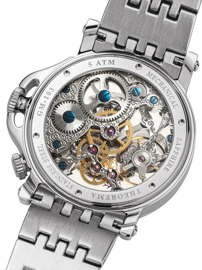 Dual-Time Sao Paulo GM-103-7 | Silver | Theorema, Germany