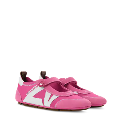 LV Sneakerina Pink Technical Satin Mary Jane Sneaker 1AJOZK