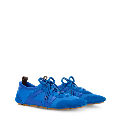 LV Sneakerina Electric Blue Technical Nylon Sneaker 1AJMFA