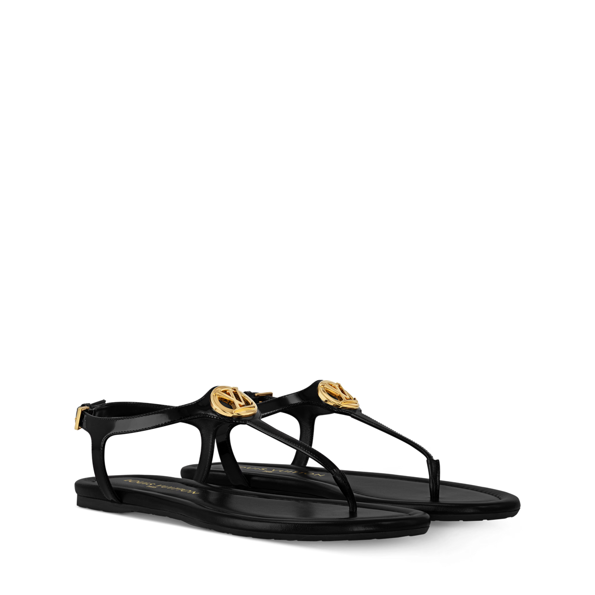 Sunkiss Flat Sandal Patent Calf Leather 1AHKTB