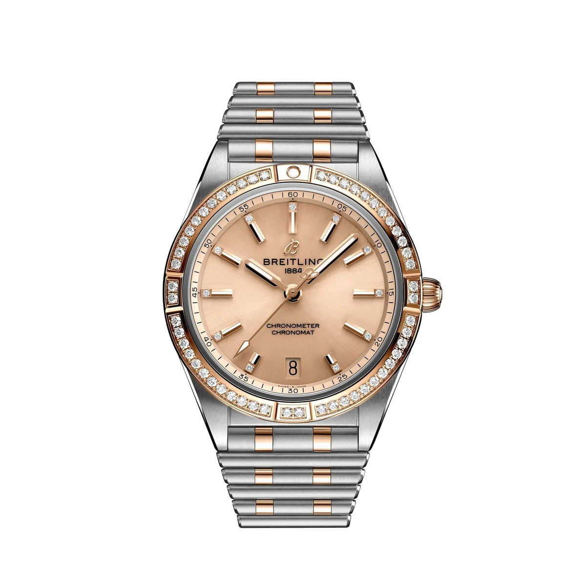 BT Chronomat Automatic 36 Stainless Steel & 18k Red Gold (Gem-set) Ref# U10380591K1U1