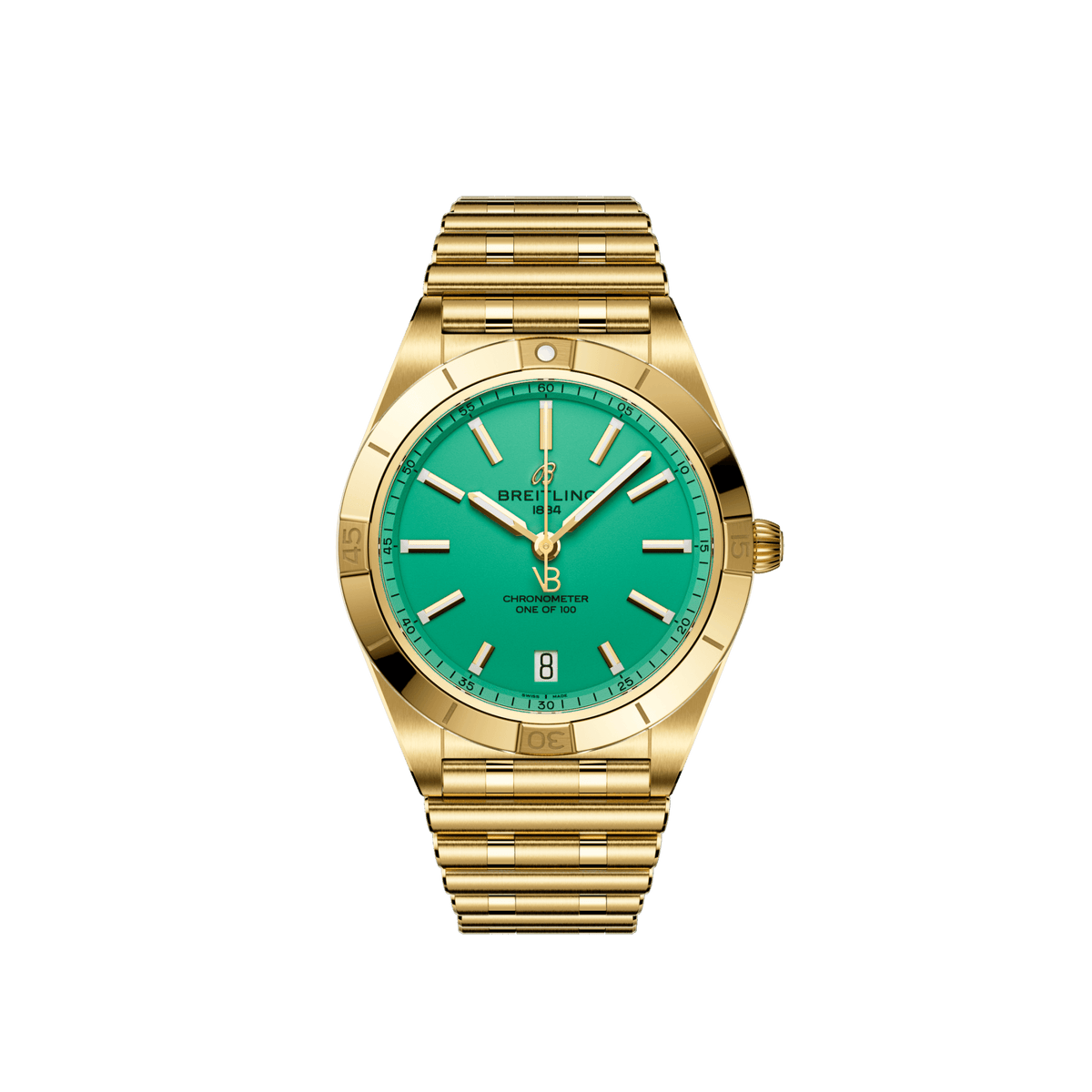 BT Chronomat Automatic 36 Victoria Beckham, 18k Yellow Gold, Ref# K103801A1L1K1, Unworn 2024