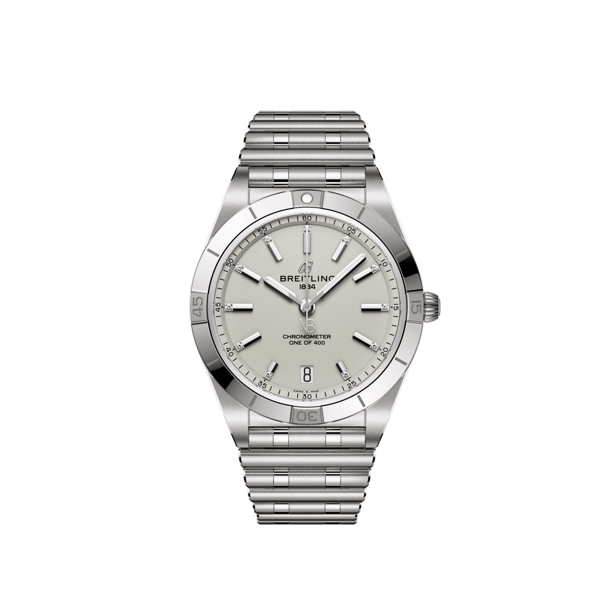 BT Chronomat Automatic 36 Victoria Beckham, Stainless steel and Diamonds, Ref# A103801A1G1A1, Unworn 2024